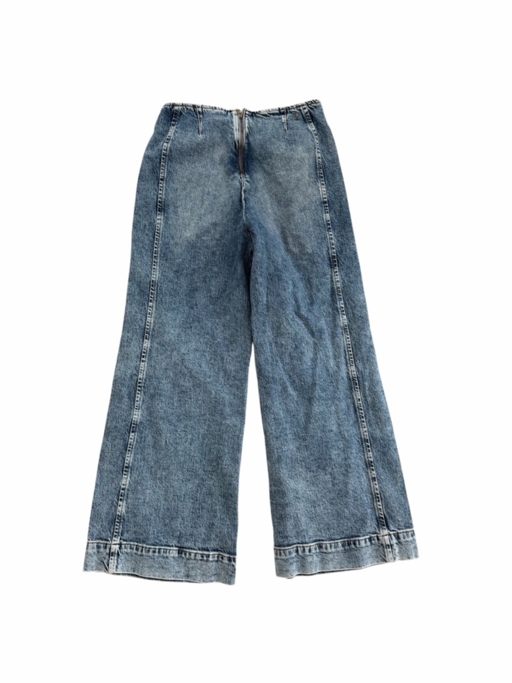 Pilcro Kick Mid-Rise Crop Wide-Leg Jeans NWOT - Picture 6 of 6